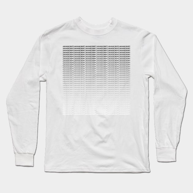 JAVASCRIPT White Long Sleeve T-Shirt by myclubtees